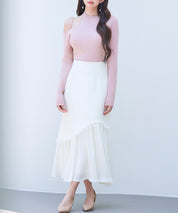 ドッキングアシンメトリースカートsdp0320 アイボリー