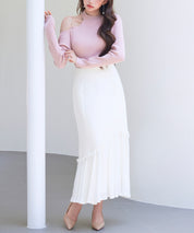 ドッキングアシンメトリースカートsdp0320 アイボリー