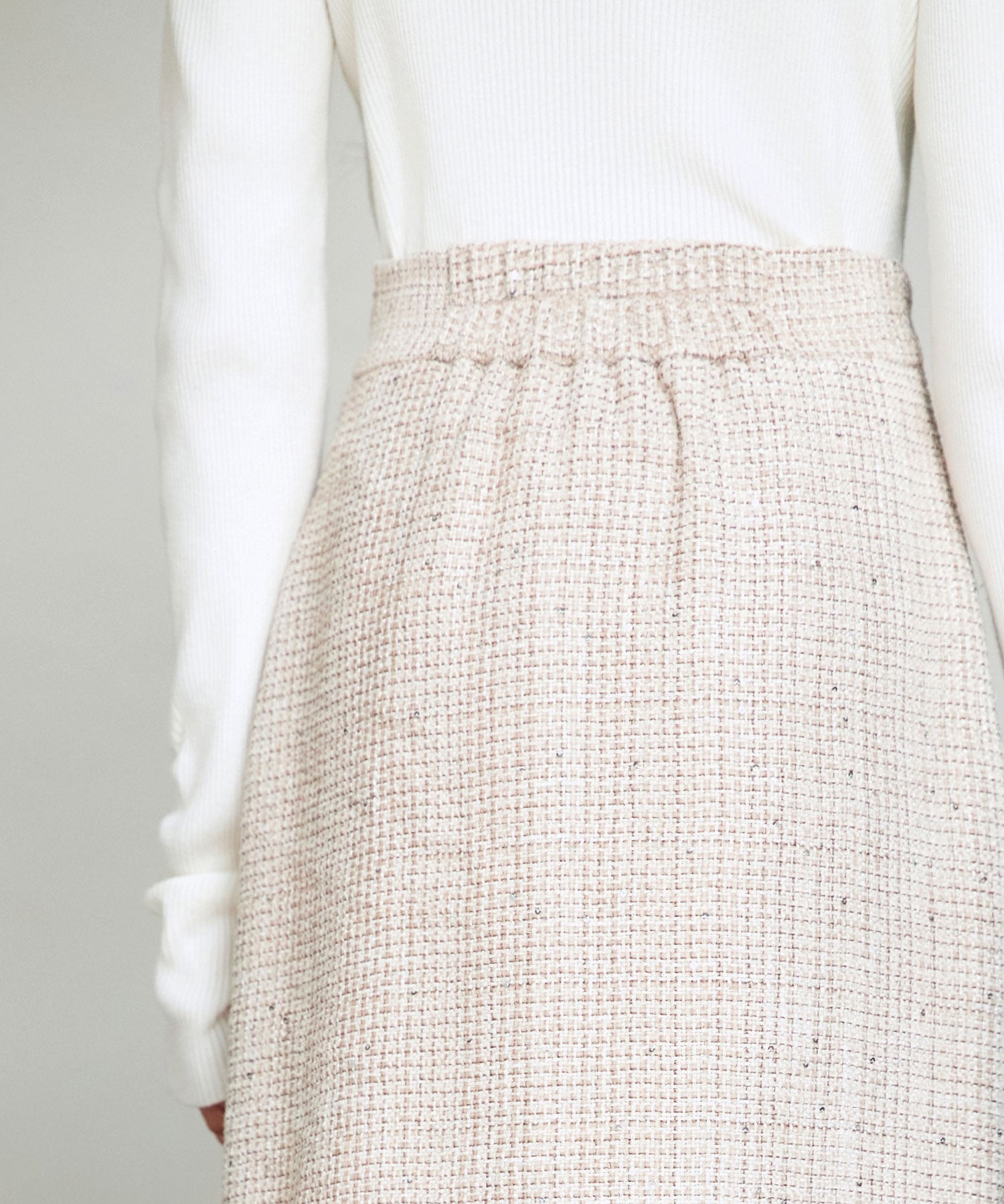 ドッキングアシンメトリースカートsdp0320 ライトブラウン