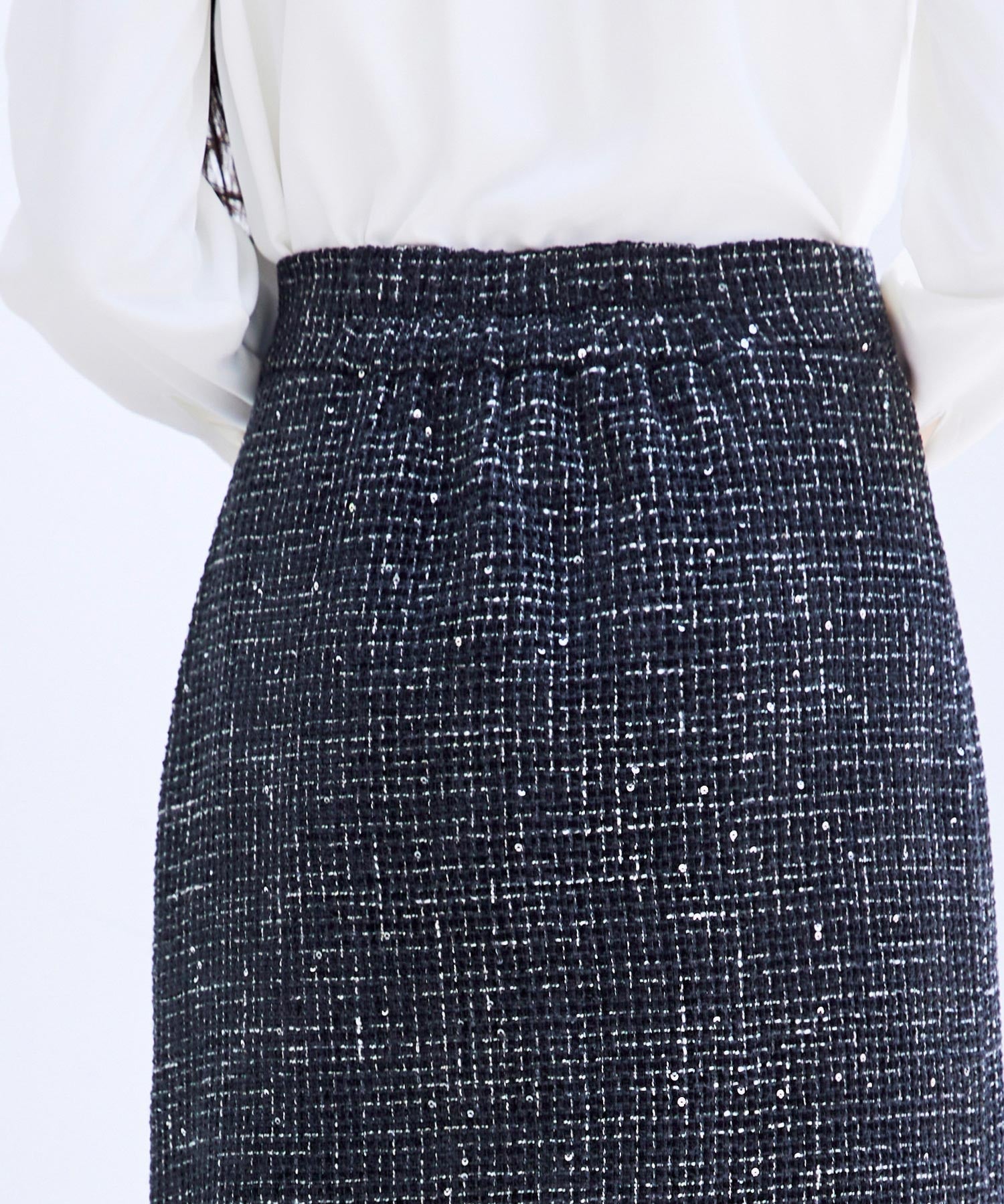 ドッキングアシンメトリースカートsdp0320 ブラック