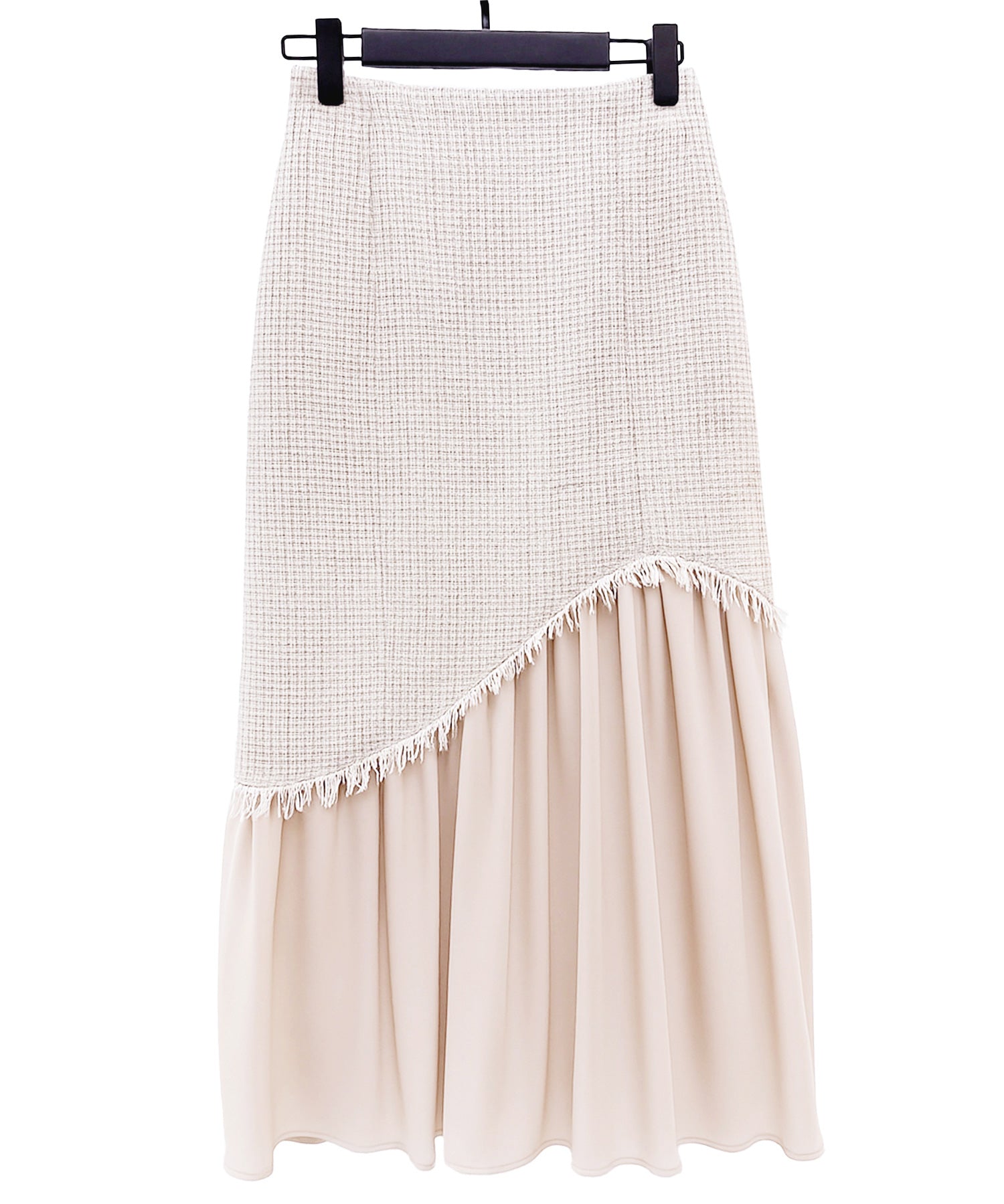 ドッキングアシンメトリースカートsdp0320 ライトブラウン