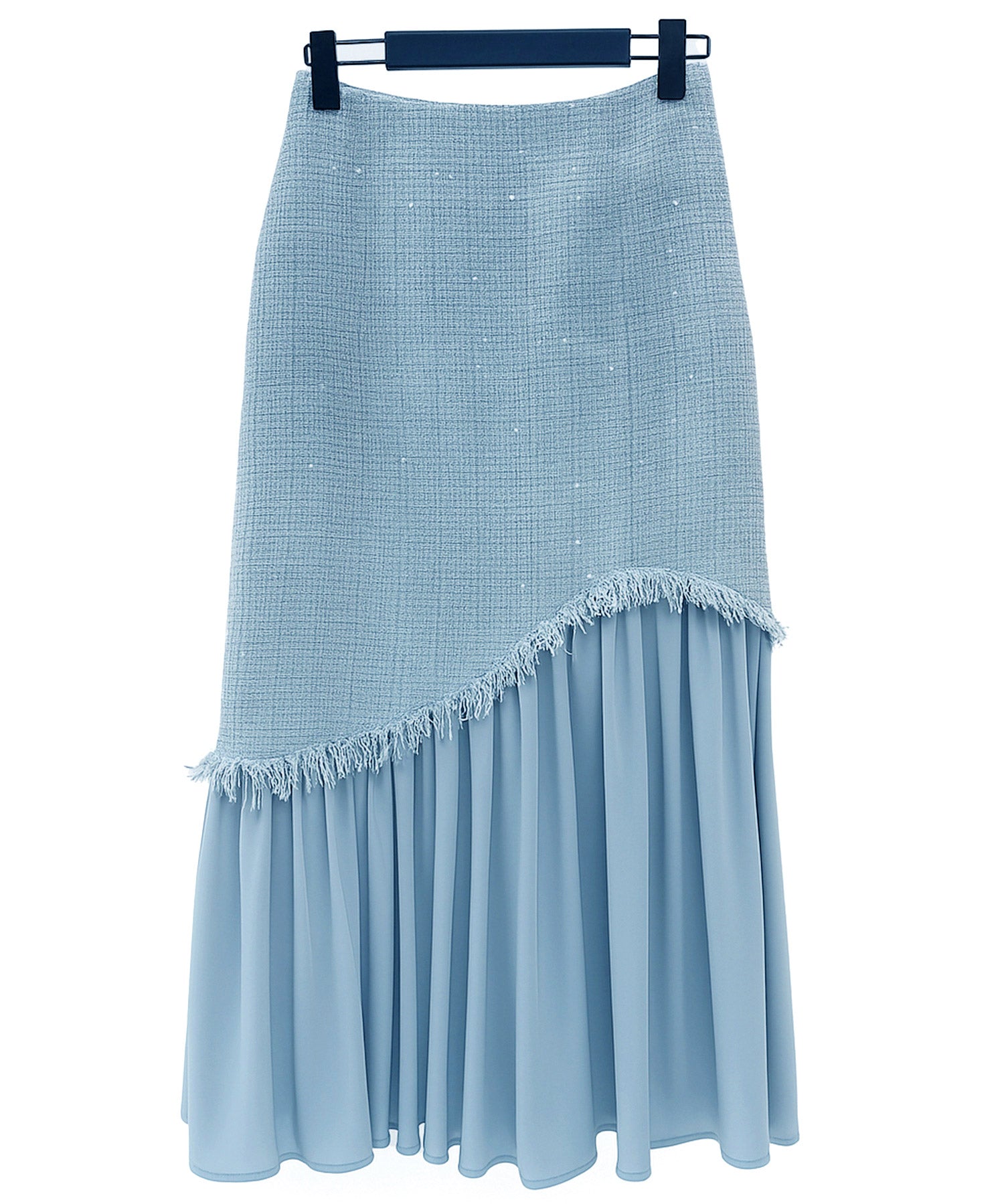 ドッキングアシンメトリースカートsdp0320 ブルーグレー