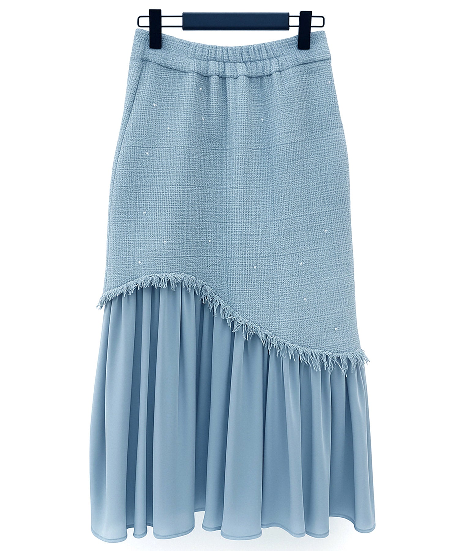 ドッキングアシンメトリースカートsdp0320 ブルーグレー