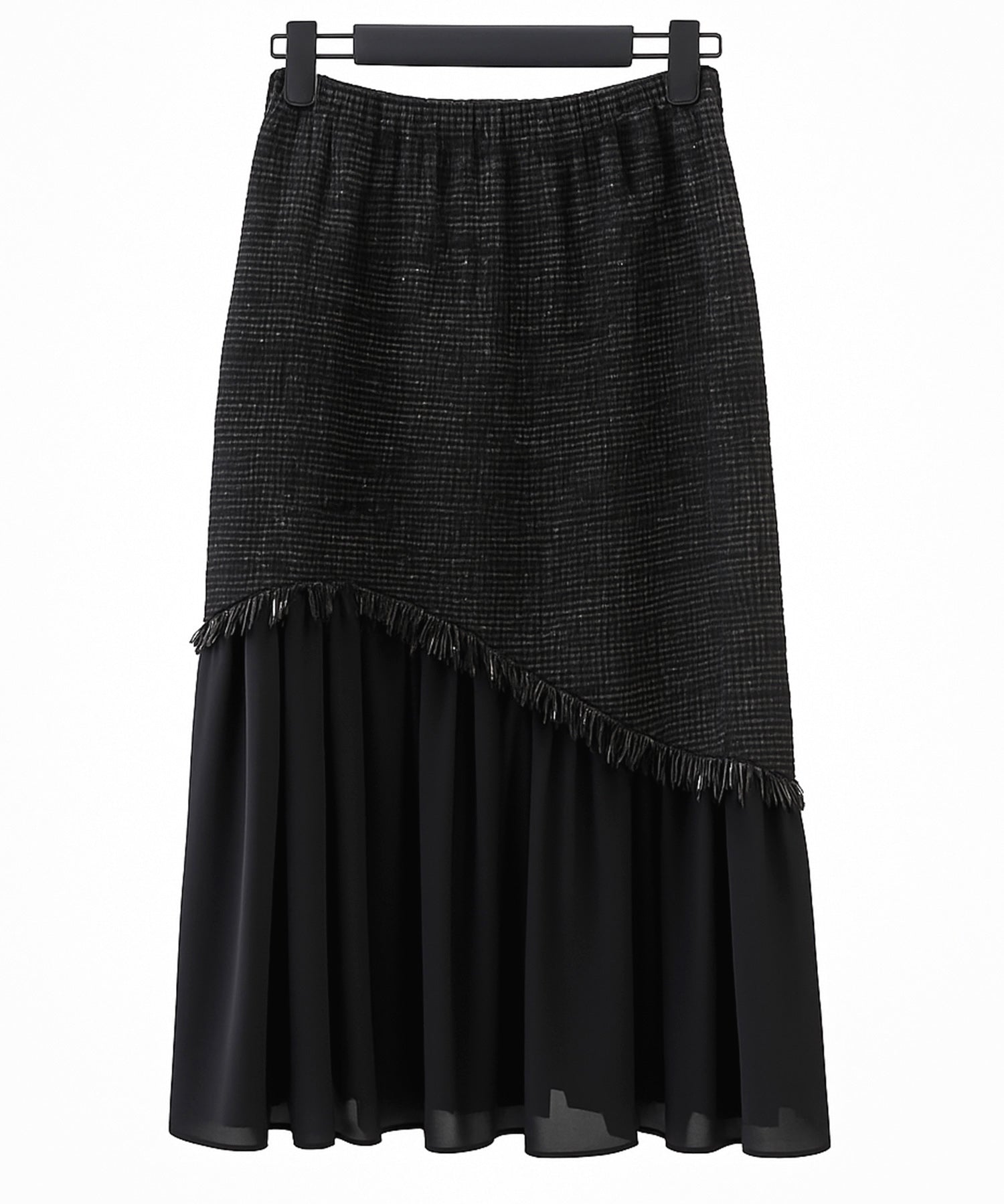 ドッキングアシンメトリースカートsdp0320 ブラック