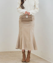シャーリングハイウエストマーメイドスカート
sdp0321 ベージュ