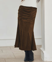 シャーリングハイウエストマーメイドスカート
sdp0321 ブラウン