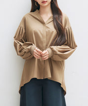 ギャザーチュールドッキングブラウスsdp0323-103-17