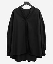 ギャザーチュールドッキングブラウスsdp0323 ブラック