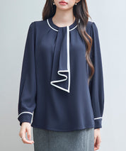 首元2wayボウタイ配色ブラウスsdp0328-102-16