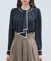 首元2wayボウタイ配色ブラウスsdp0328-102-8