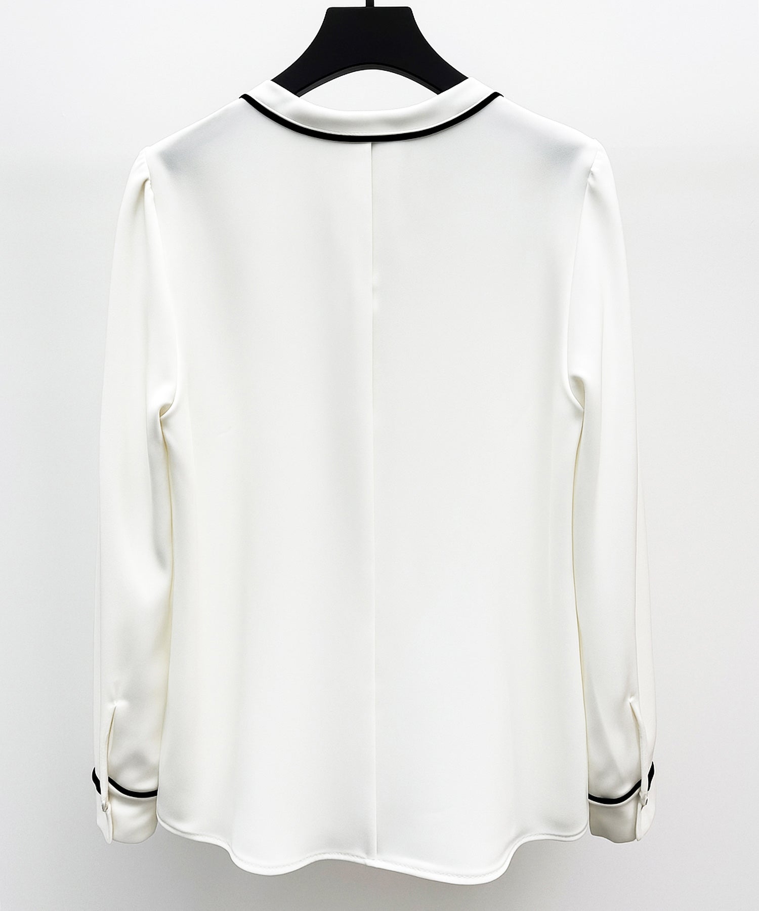 首元2wayボウタイ配色ブラウスsdp0328 ホワイト