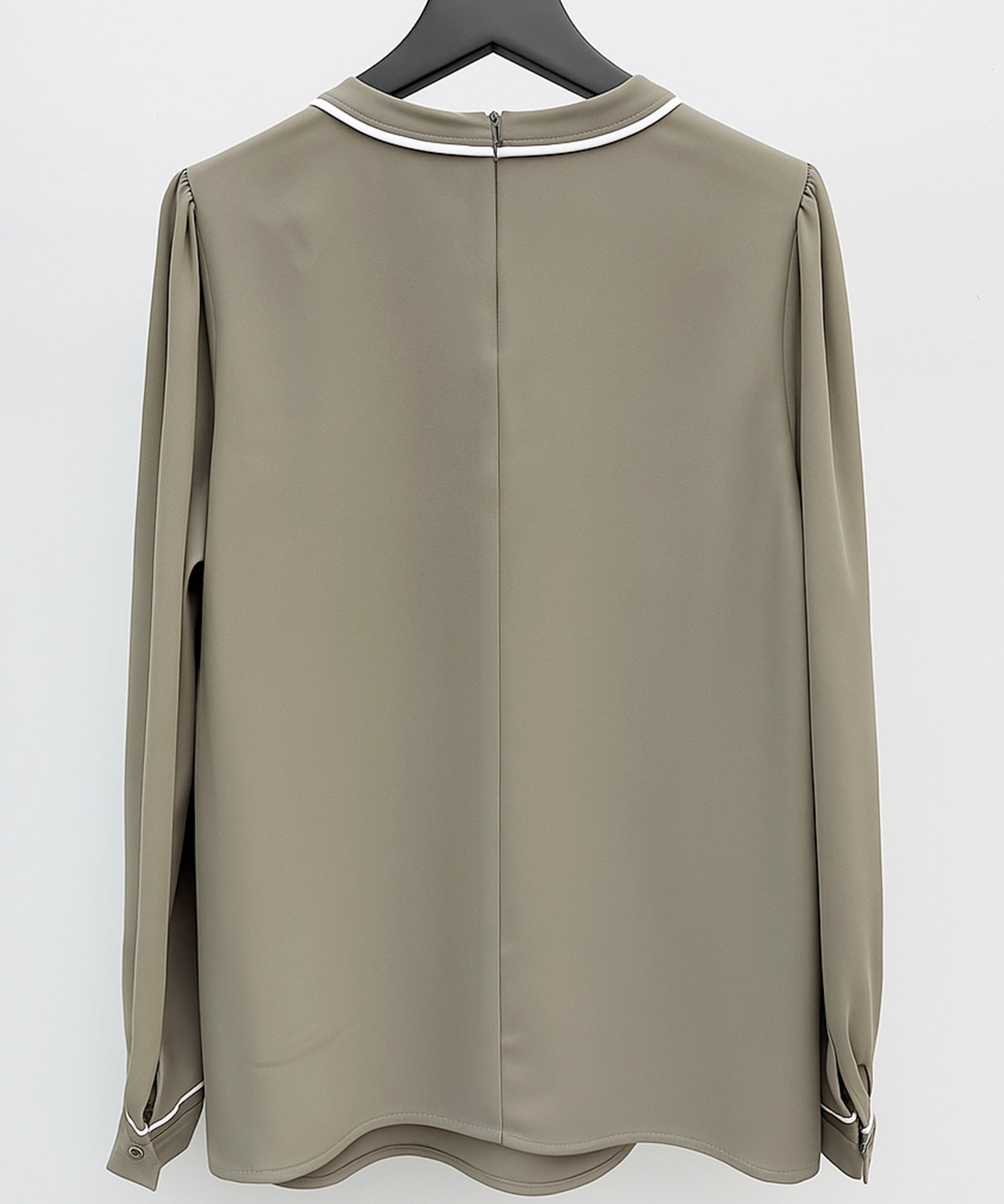 首元2wayボウタイ配色ブラウスsdp0328 カーキ