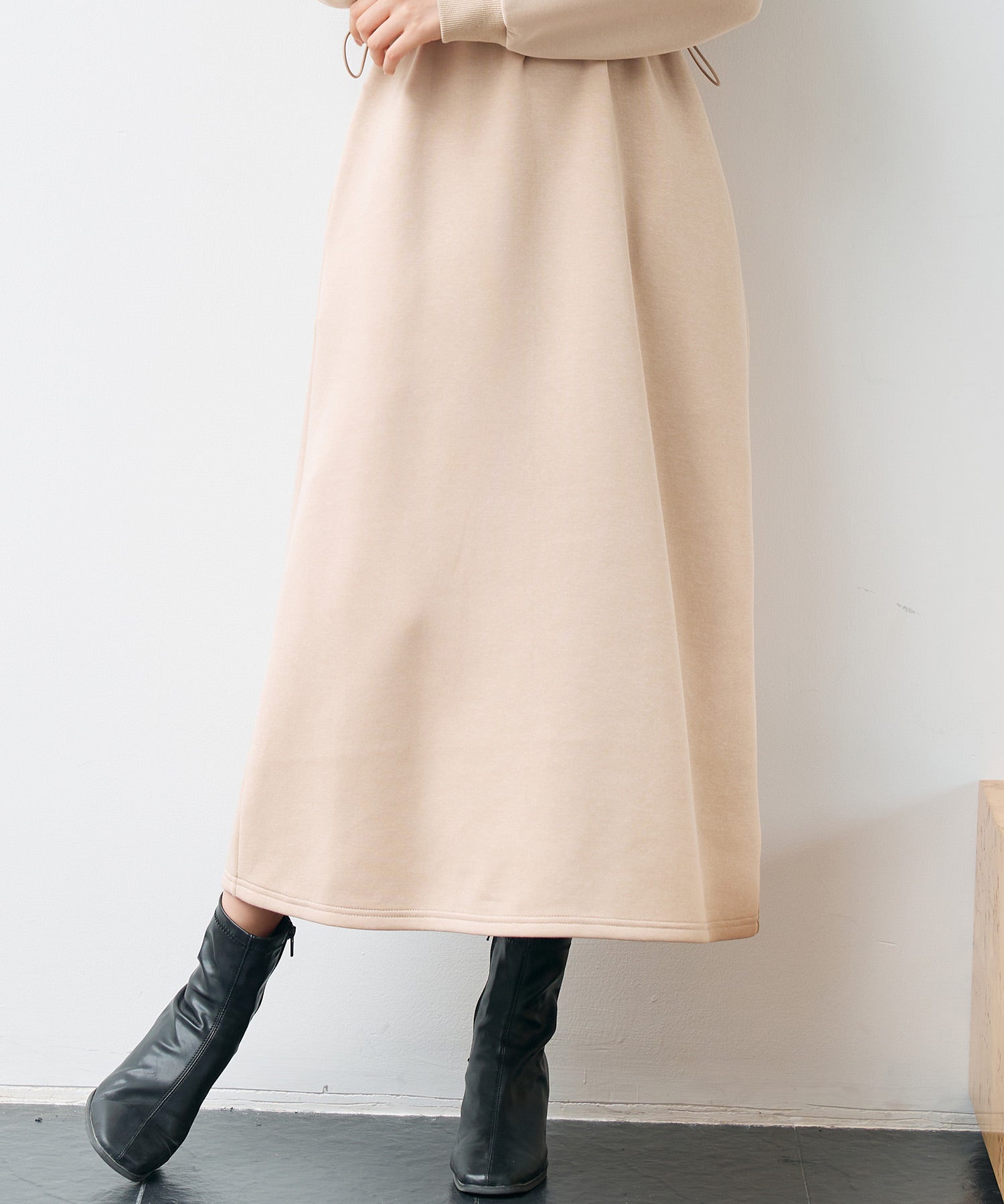 ドッキングプルオーバーロングワンピースsdp0329 ベージュ