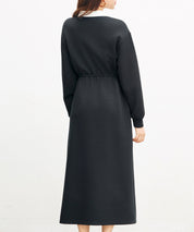 ドッキングプルオーバーロングワンピースsdp0329 ブラック