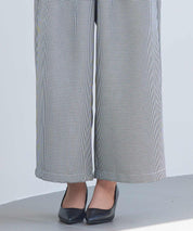 グレンチェックのハイウエストドカンパンツsdp0330 グレー