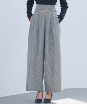 グレンチェックのハイウエストドカンパンツsdp0330-102-18