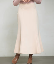 ダンボールニットのロング丈マーメイドスカートsdp0331-102-14