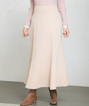 ダンボールニットのロング丈マーメイドスカートsdp0331 ベージュ