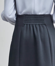 ダンボールニットのロング丈マーメイドスカートsdp0331 ブラック