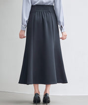 ダンボールニットのロング丈マーメイドスカートsdp0331 ブラック