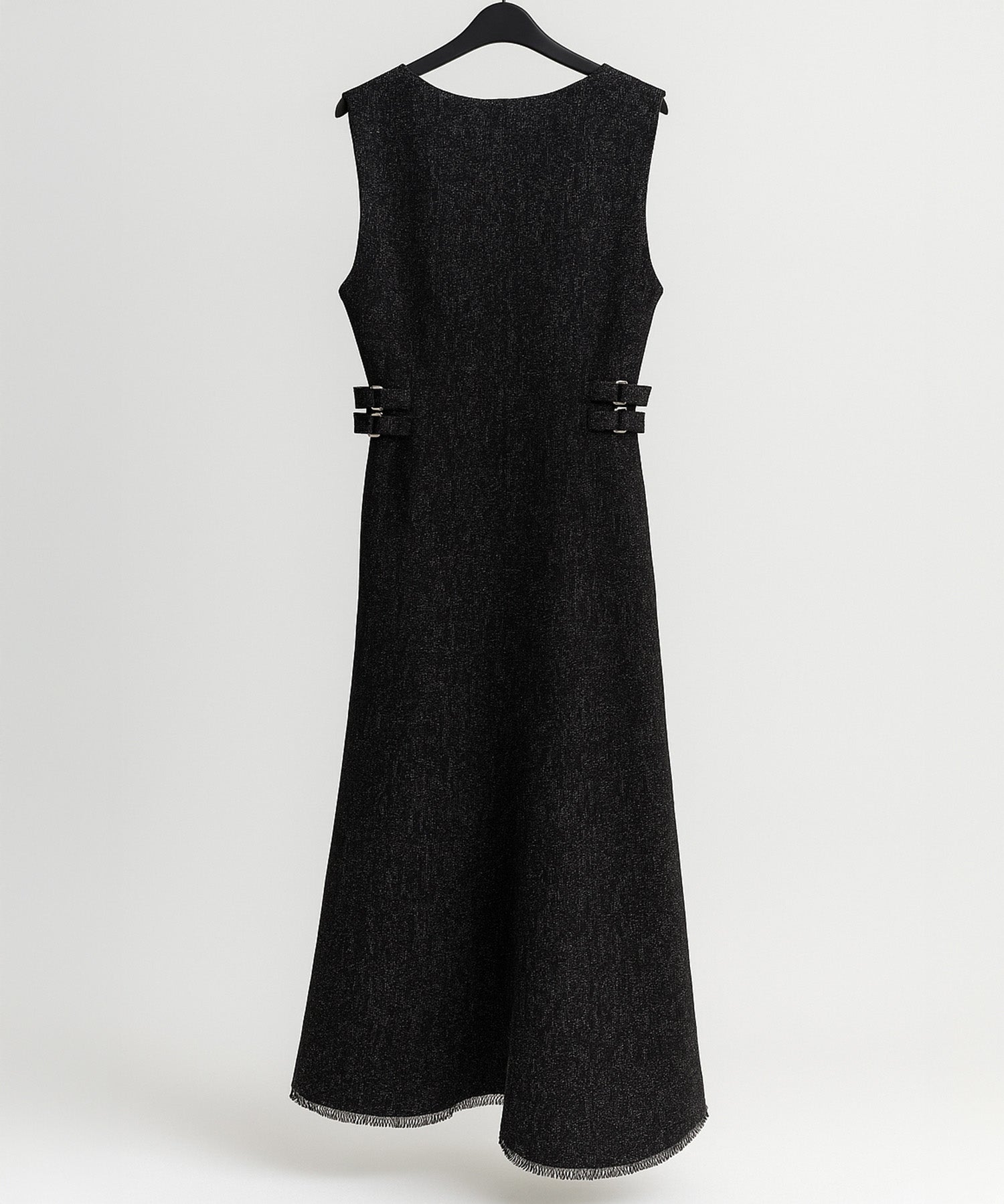 ノースリーブ Vネックワンピースsdp0332 ブラック