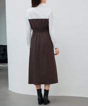 ドッキングビスチェワンピースsdp0333 チョコ