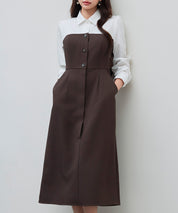 ドッキングビスチェワンピースsdp0333 チョコ