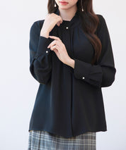 ギャザーたっぷりのフェミニンなバルカンブラウスsdp0338-102-8