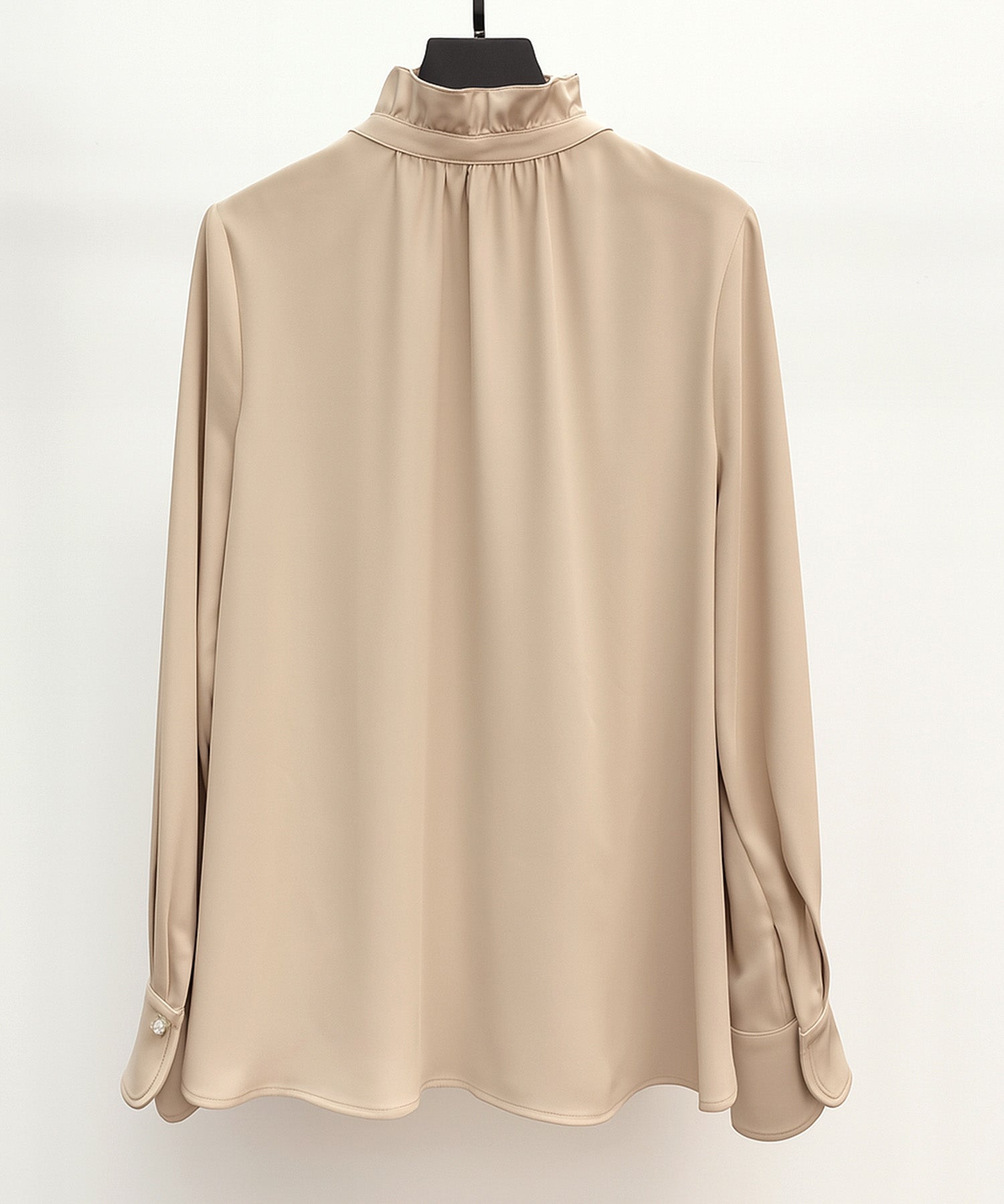 ギャザーたっぷりのフェミニンなバルカンブラウスsdp0338 ベージュ