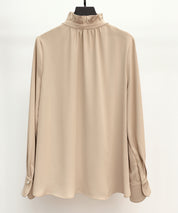 ギャザーたっぷりのフェミニンなバルカンブラウスsdp0338 ベージュ