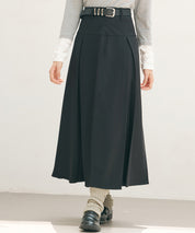 ヨークスカートとベルトの2点セットsdp0341 ブラック