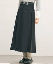 ヨークスカートとベルトの2点セットsdp0341 ブラック