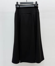 ヨークスカートとベルトの2点セットsdp0341 ブラック