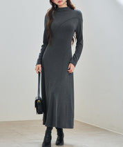 ボトルネックネックロングワンピースsdp0342-102-365