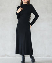 ボトルネックネックロングワンピースsdp0342-102-8