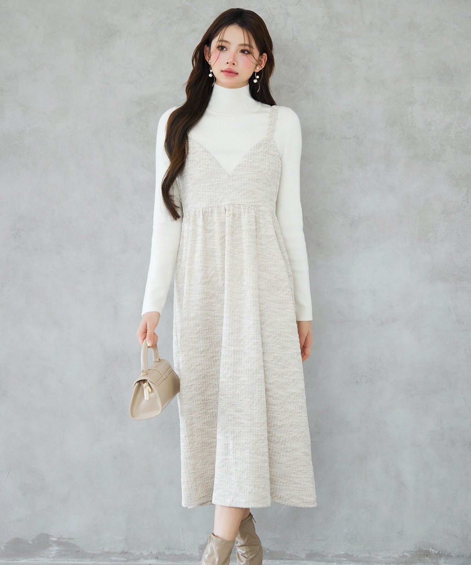 デジタル柄スイッチングキャミワンピースsdp0345-102-14