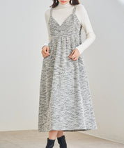 デジタル柄スイッチングキャミワンピースsdp0345 ブラック