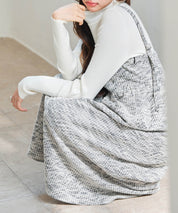 デジタル柄スイッチングキャミワンピースsdp0345 ブラック