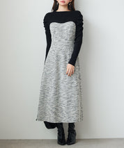 配色切り替えリブロングワンピースsdp0346-103-8