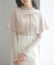 ケープカラーボレロとニット2点セットsdp8006-103-14