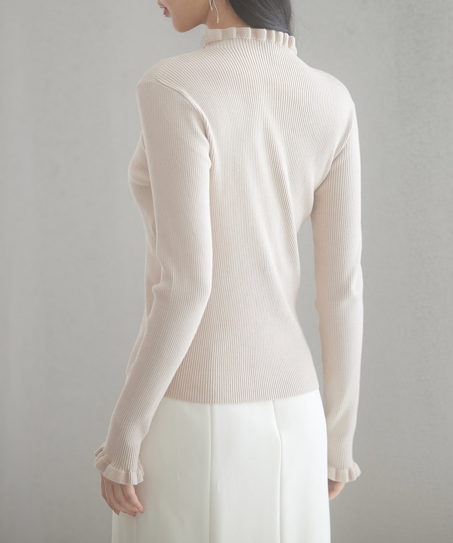 ケープカラーボレロとニット2点セットsdp8006 ベージュ