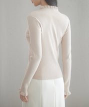 ケープカラーボレロとニット2点セットsdp8006 ベージュ