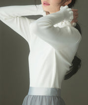 ケープカラーボレロとニット2点セットsdp8006 アイボリー