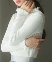 ケープカラーボレロとニット2点セットsdp8006 アイボリー