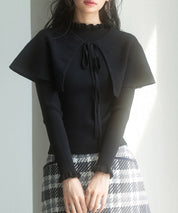 ケープカラーボレロとニット2点セットsdp8006-103-8