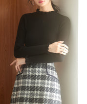 ケープカラーボレロとニット2点セットsdp8006 ブラック