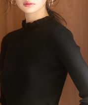 ケープカラーボレロとニット2点セットsdp8006 ブラック