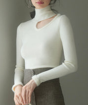 フロントオープンハイネックニットプルオーバーsdp8014-103-38