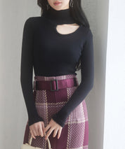 フロントオープンハイネックニットプルオーバーsdp8014-103-8