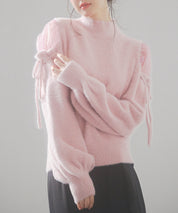 オープンショルダーシャギーニットプルオーバーsdp8022-103-26